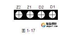 J海湾JTY-HM-GST102红外对射光束感烟探测器接线端子图