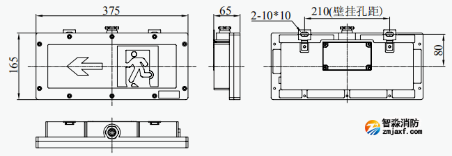 青鸟防爆标志灯外观尺寸