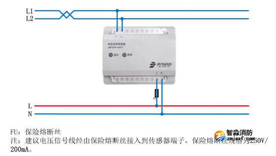 JBF62P-ASV1电压信号传感器接线图