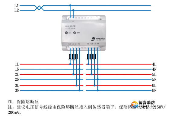 JBF62P-ASV6电压信号传感器接线图