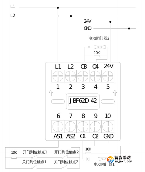 JBF62D-42输入/输出接口模块接线图