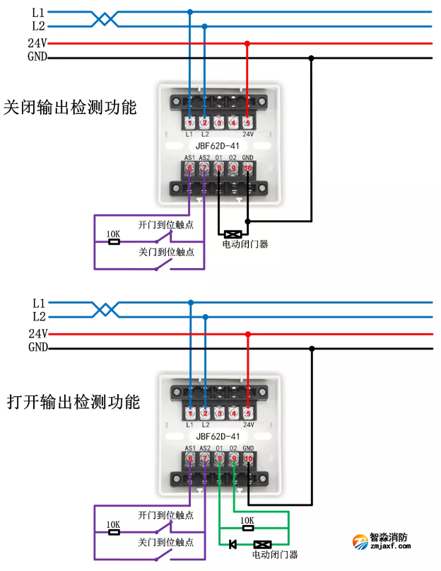 JBF62D-41输入/输出接口模块接线图