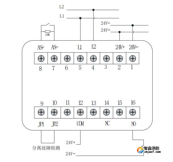 JBF-W1141输入/输出模块接线图