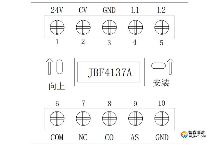 JBF4137A中继模块接线端子图