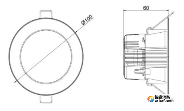 J-ZFJC-E5W-17QBLA集中电源集中控制型消防应急照明灯具