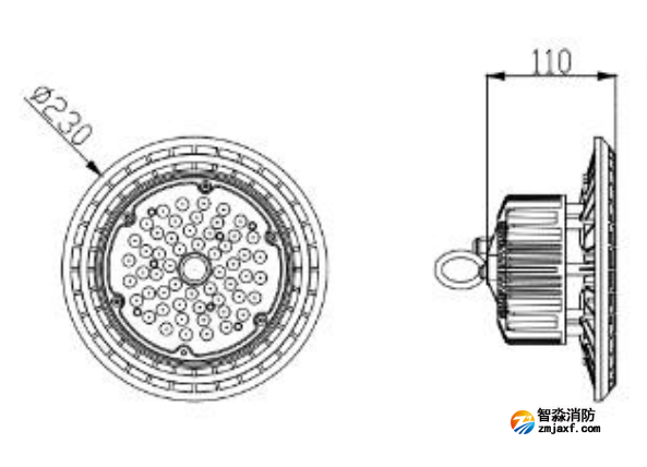 J-ZFJC-E50W-18Z7A集中电源集中控制型消防应急照明灯具