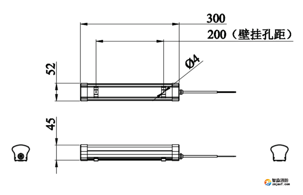 J-ZFJC-E5W-17Z3A集中电源集中控制型消防应急照明灯具