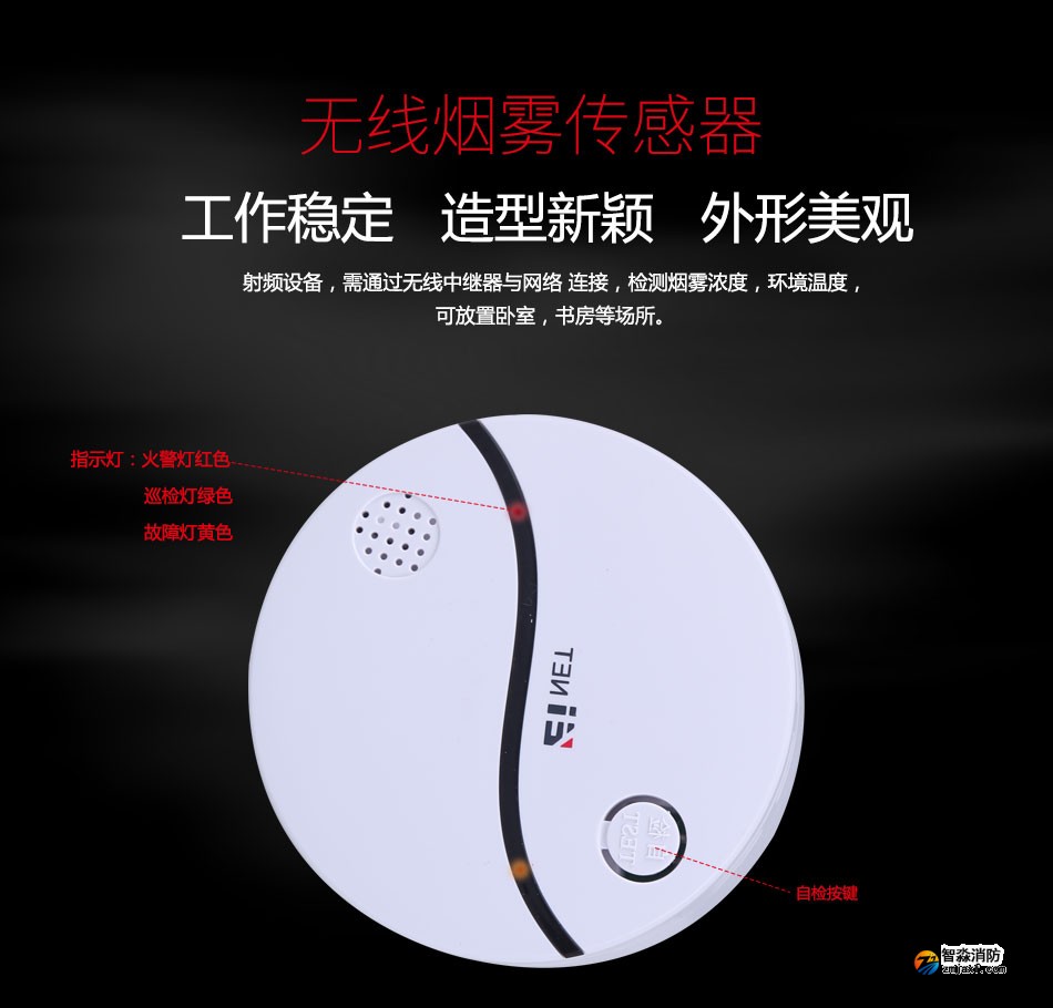 依爱独立式感烟火灾探测报警器