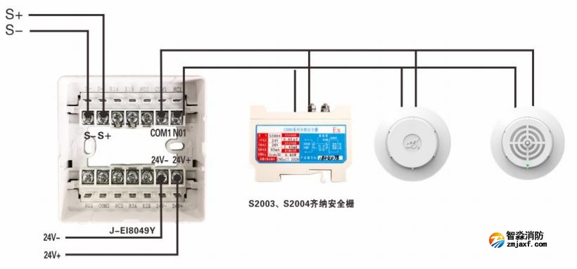 J-EI8036型总线驱动器接线图