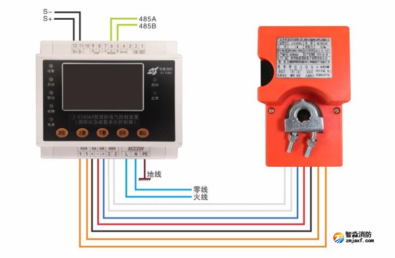 J-EI8365型余压控制器接线图