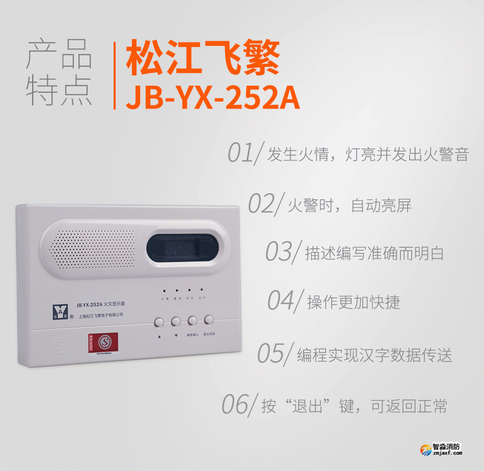 JB-YX-252A火灾显示盘特点