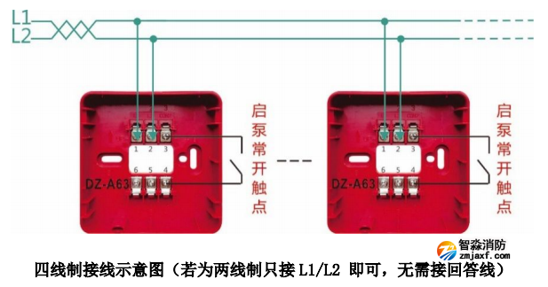 J-SAP-M-A63消火栓按钮接线图