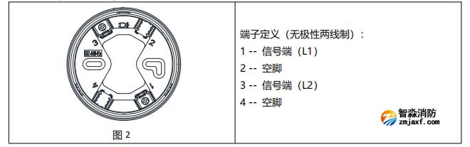JTW-ZD-A20-Ex本安防爆型点型感温火灾探测器接线端子