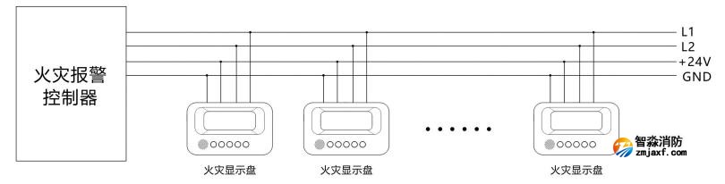 JB-FSD-C89火灾显示盘接线图