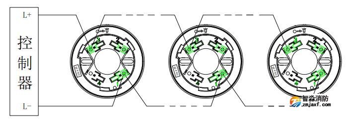 JTY-GD-F311点型光电感烟火灾探测器接线图