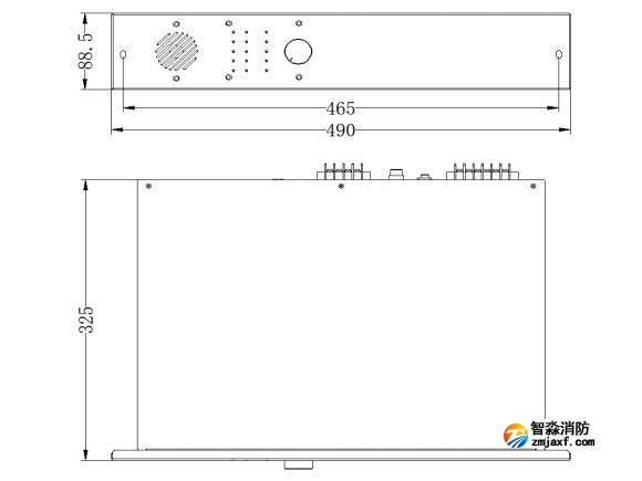 GB2201GF-150功率放大器外观尺寸