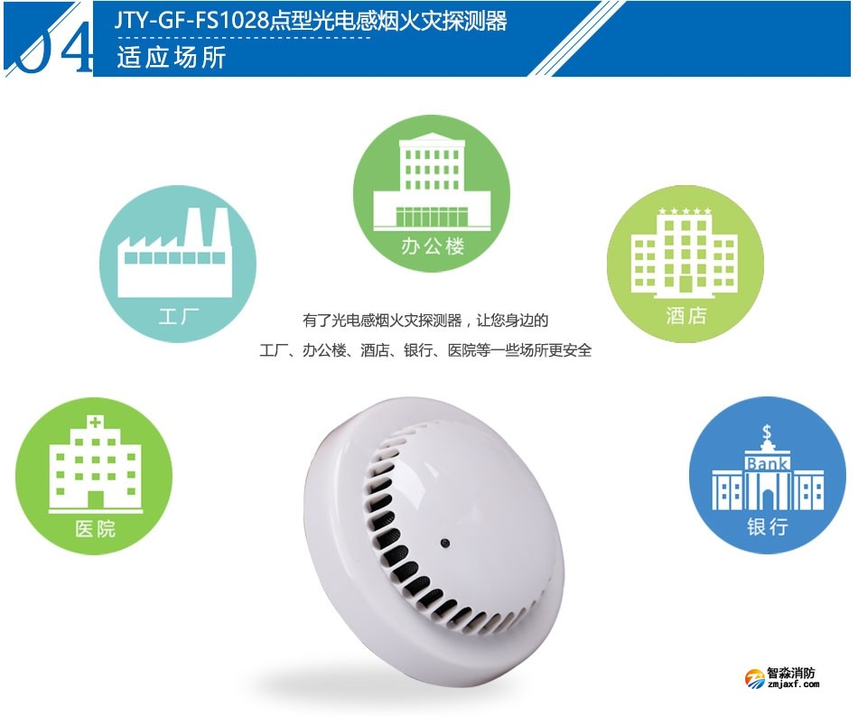 JTY-GF-FS1028点型光电感烟火灾探测器产品应用场所