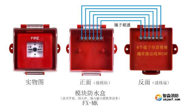 FX-MK模块防水盒接线图