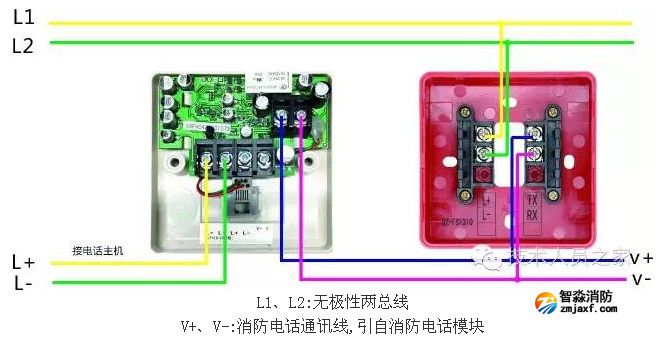 AFN-FH04消防电话插孔接线图