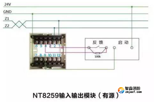 NT8259输入输出模块接线图