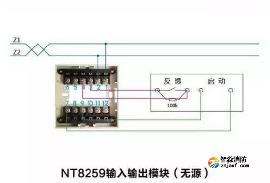 NT8259输入输出模块接线图