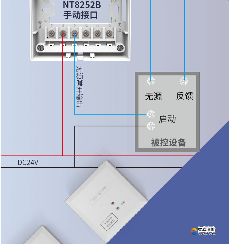 NT8252B手动接口 二线制 多线模块