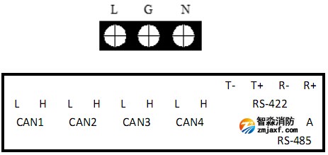 HW-C-60W-N100應(yīng)急照明控制器外接端子圖