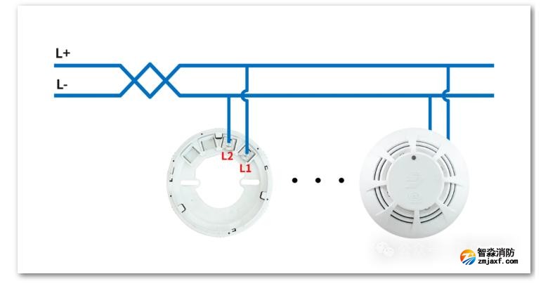 JTF-GOM-JBF5000C点型复合式感烟感温火灾探测器接线图
