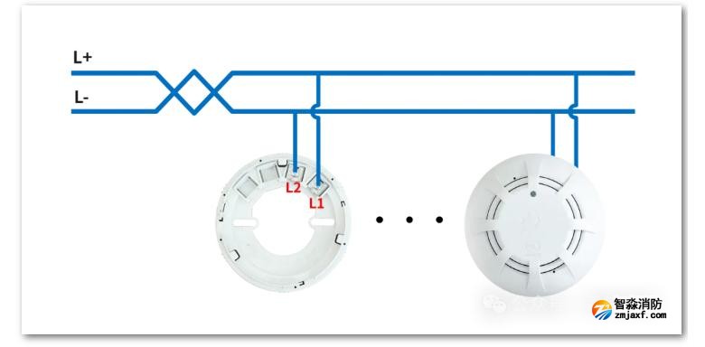 JBF5102点型家用感烟火灾探测器接线图