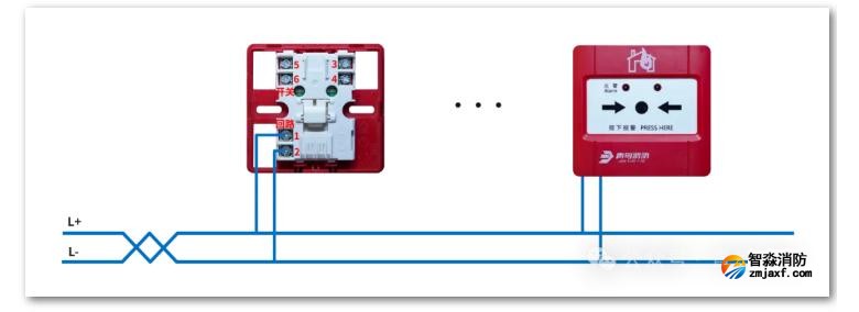 J-SAP-JBF4121B手动火灾报警按钮接线图