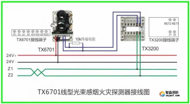 泰和安火灾报警产品接线示意图