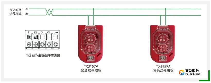 紧急启停按钮接线图