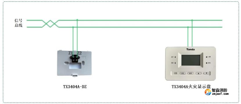 TX3404A火灾显示盘接线图