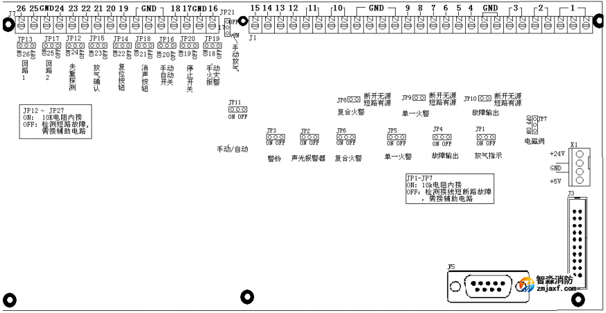 气体灭火控制器端子位置图