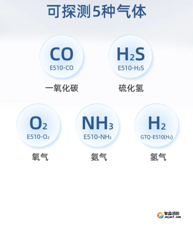 赋安工业及商业用途点型可燃气体探测器探测气体种类