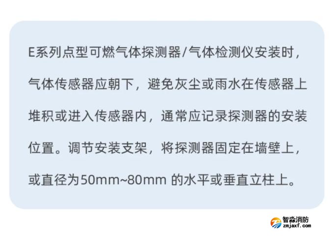 赋安工业及商业用途点型可燃气体探测器安装说明