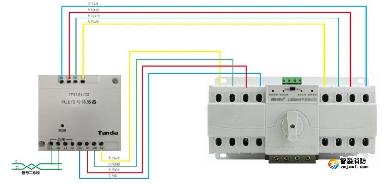 TP3101/T2电压信号传感器接线图