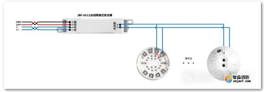 JTG-H-JBF4384A-Ex点型红外火焰探测器接线图