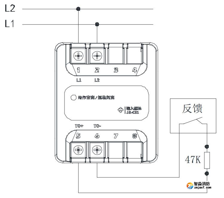 JS-C51型输入模块接线