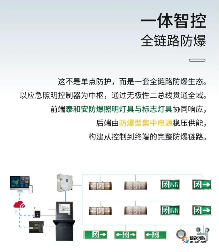 泰和安隔爆型应急疏散灯具一体智控
