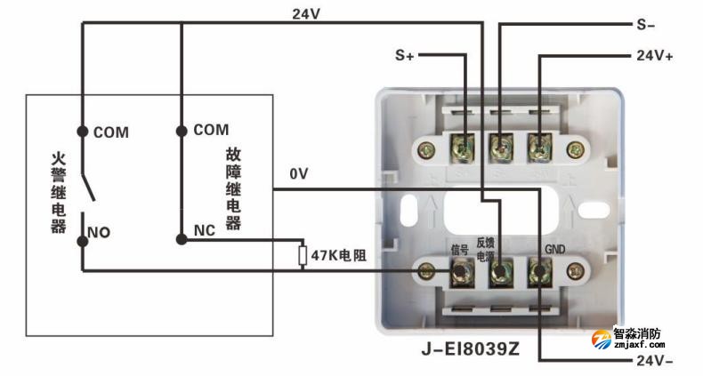 J-EI8032中继模块接线图
